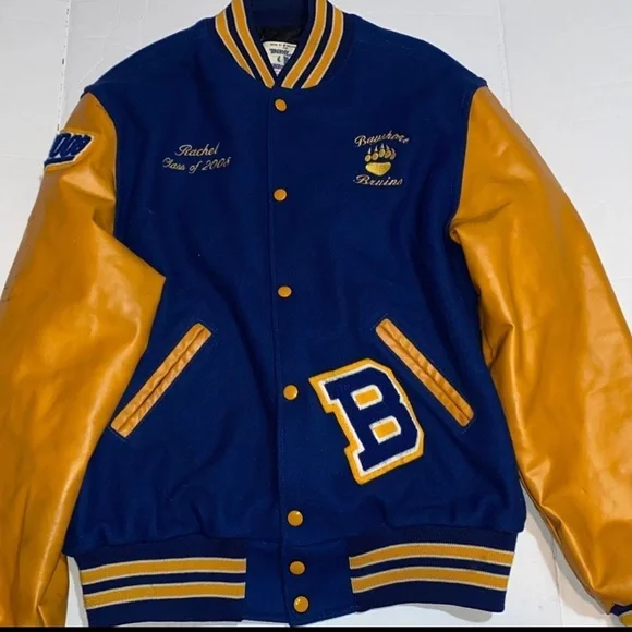 Vintage 2008 Bayshore Bruins Varsity College Baseball Letterman Jacket Lg - Picture 13 of 13